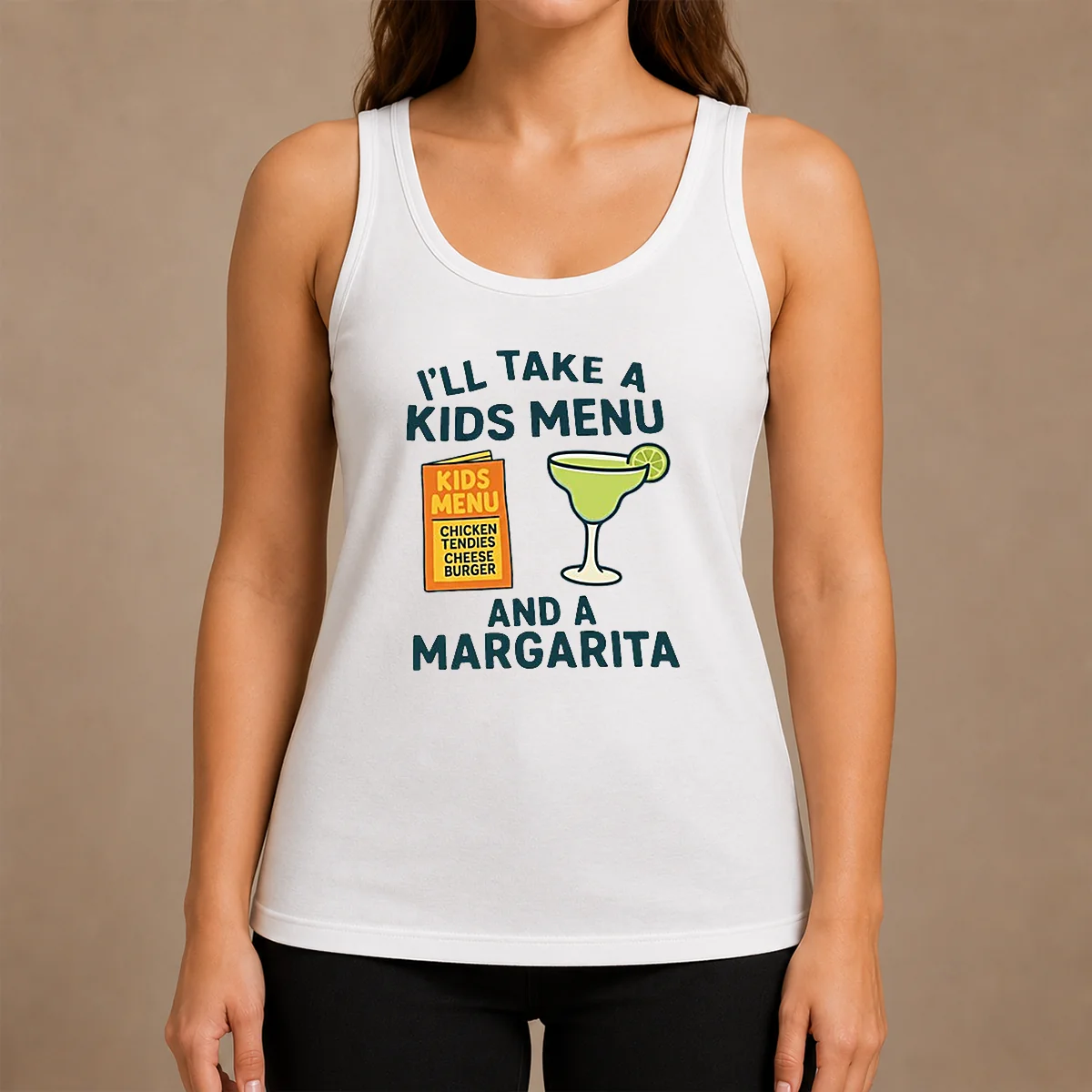 Good Hot I'll Take A Kids Menu And A Margarita Shirt - Image 3