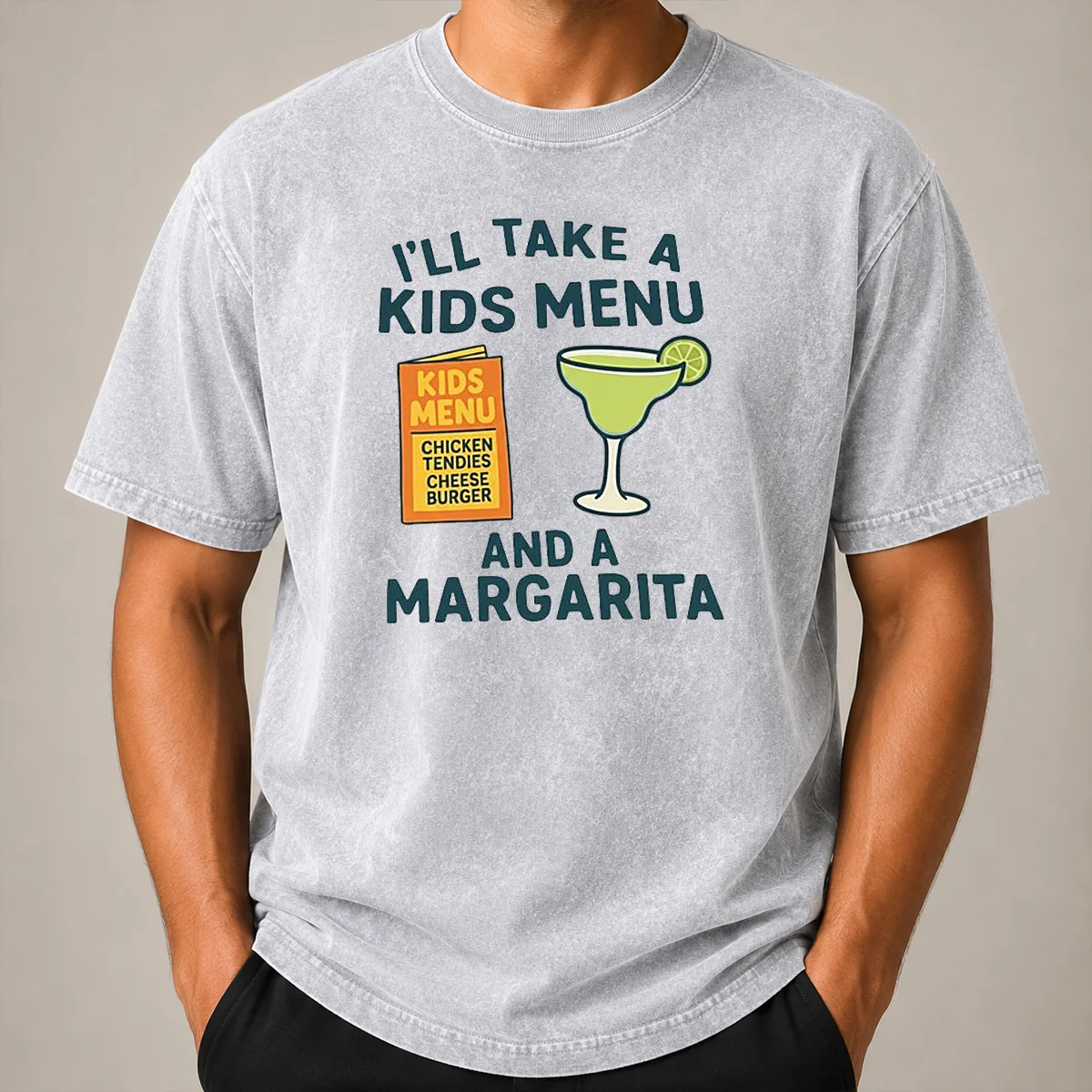 Good Hot I'll Take A Kids Menu And A Margarita Shirt - Image 8