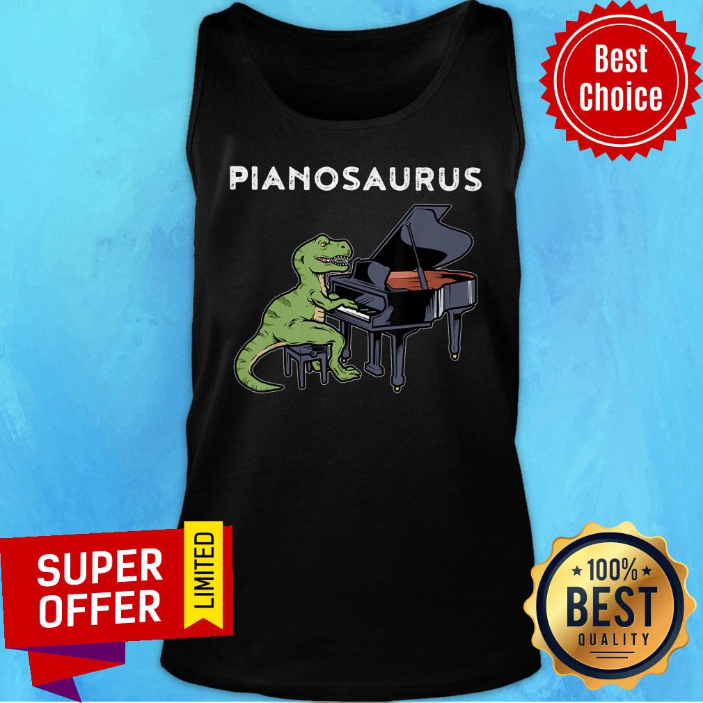 Official Dinosaur Play Piano Saurus Shirt - Image 3