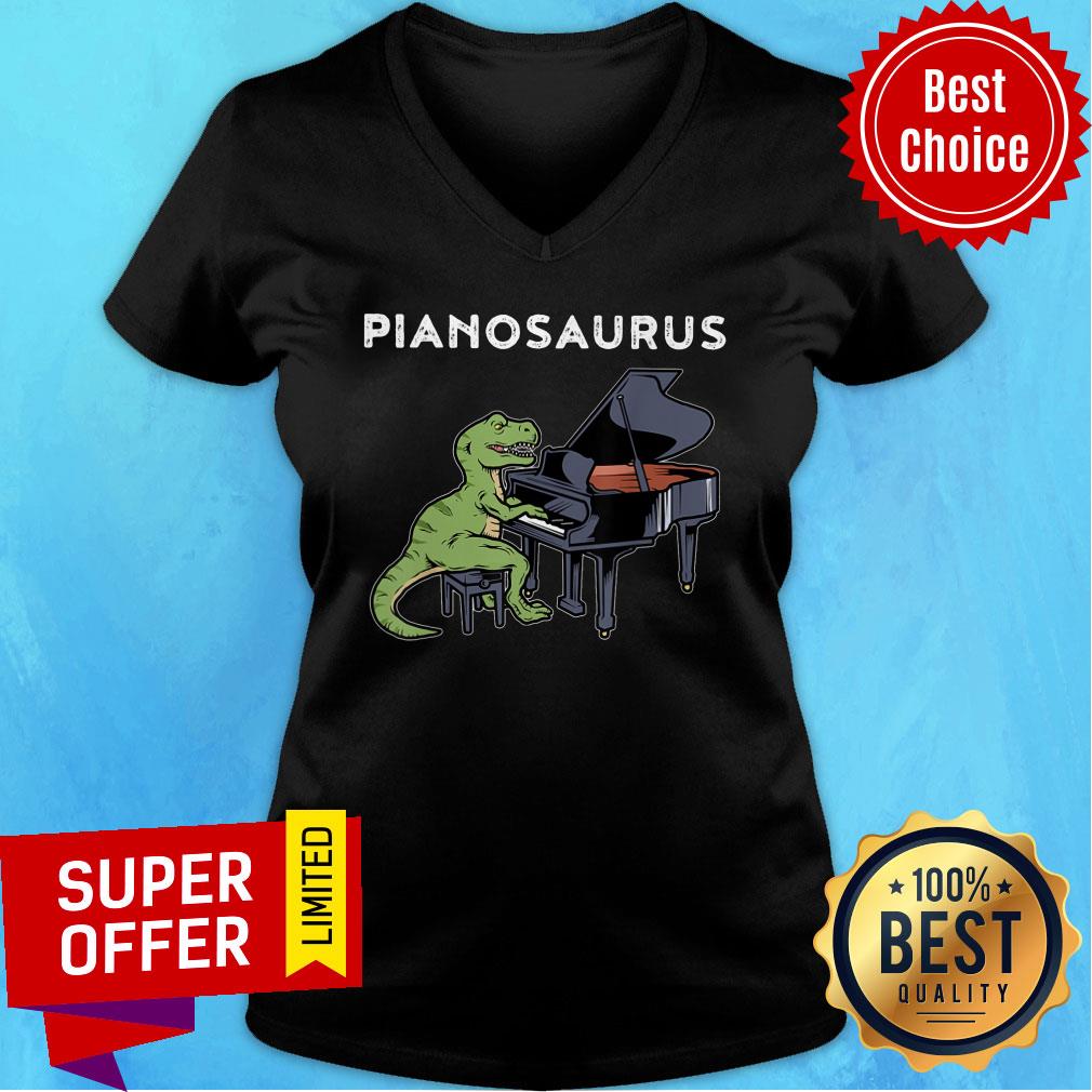 Official Dinosaur Play Piano Saurus Shirt - Image 2