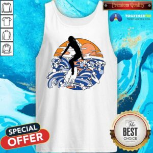 Alternative view of Summer At The Beach Surfing Girl With An Endless Summer Shirt