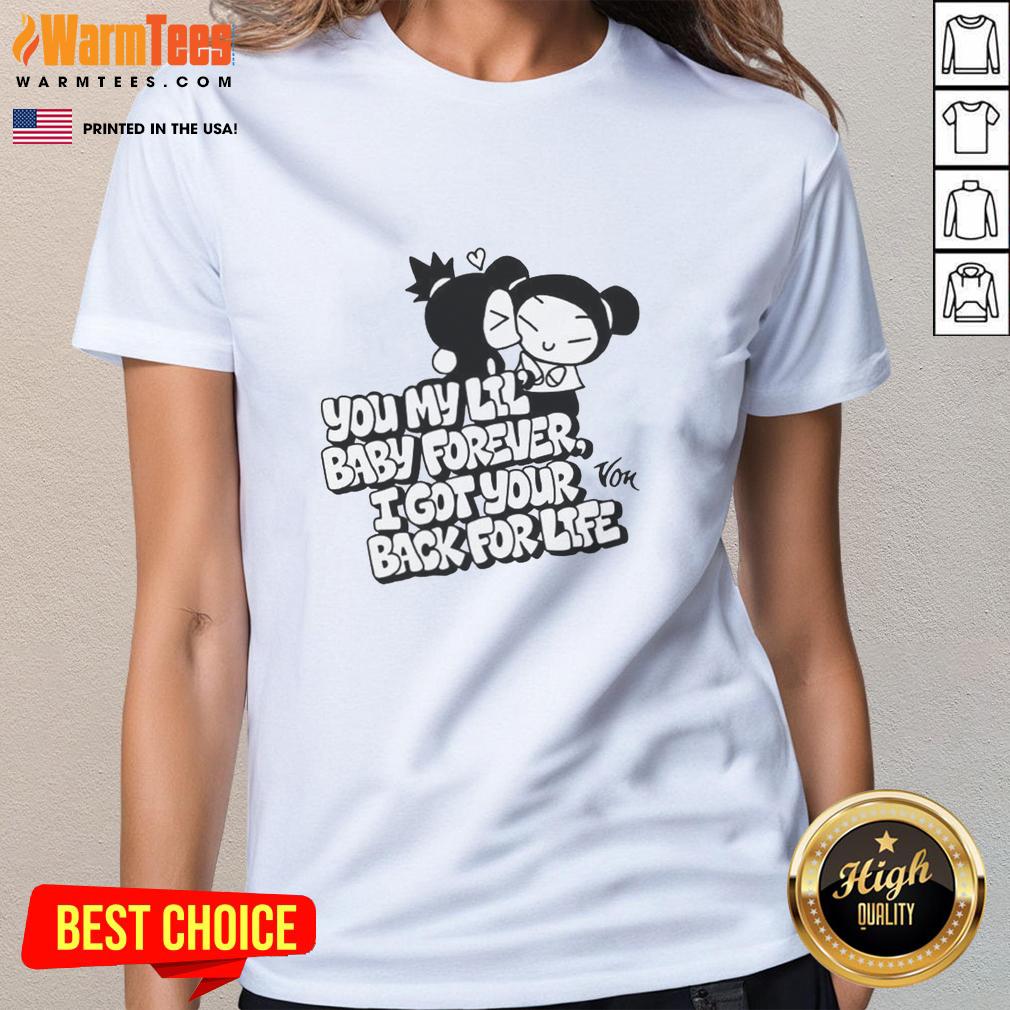Good Pucca And Garu You My Lil Baby Forever I Got Your Back For Life T-Shirt - Image 3