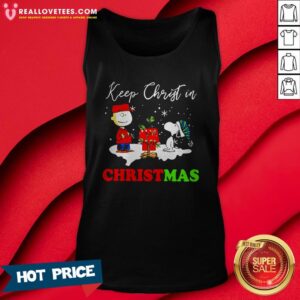 Alternative view of Good Snoopy And Charlie Brown Keep Christ In Christmas Shirt