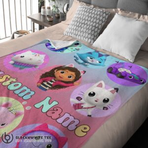 Alternative view of Cute Perfect Disney Gabby's Dollhouse Blanket Fleece Customized Blanket