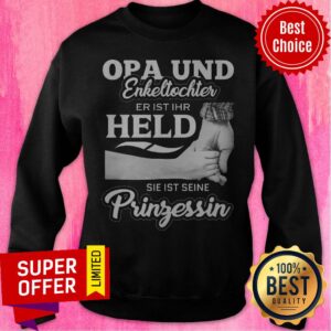Alternative view of Top Opa Und Enkeltochter Er Ist Ihr Held Sie Ist Seine Pringessin Shirt