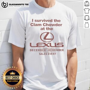Awesome I Survived The Clam Chowder At The Lexus T-Shirt