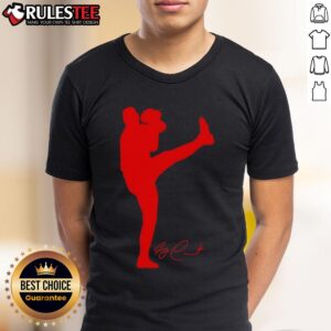 Top Garrett Crochet Boston Red Sox Baseball Silhouette Signature T-Shirt