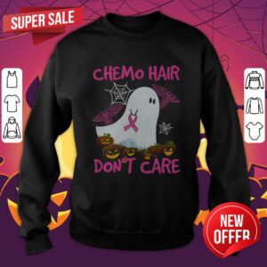 Alternative view of Ghost Chemo Hair Don’t Care Nurse Halloween Shirt