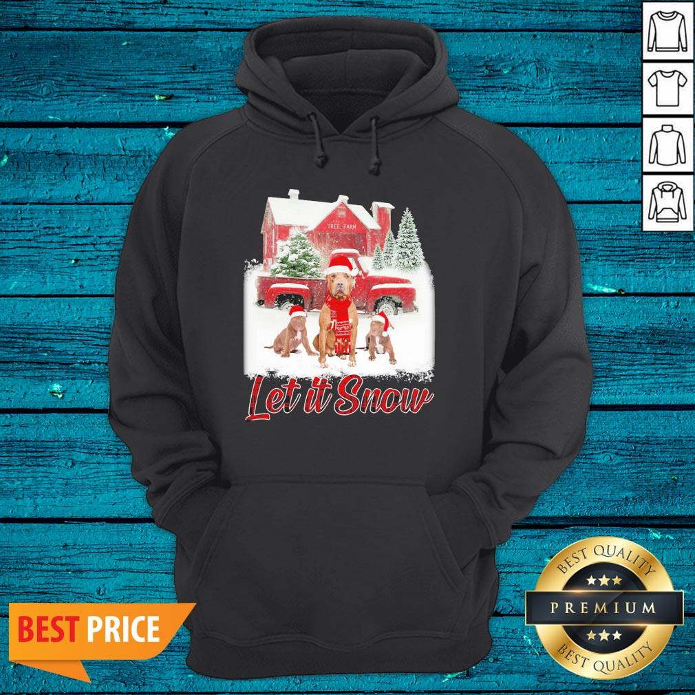 Important Pitbull Let It Snow Christmas Shirt - Image 3