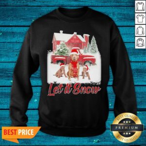 Alternative view of Important Pitbull Let It Snow Christmas Shirt
