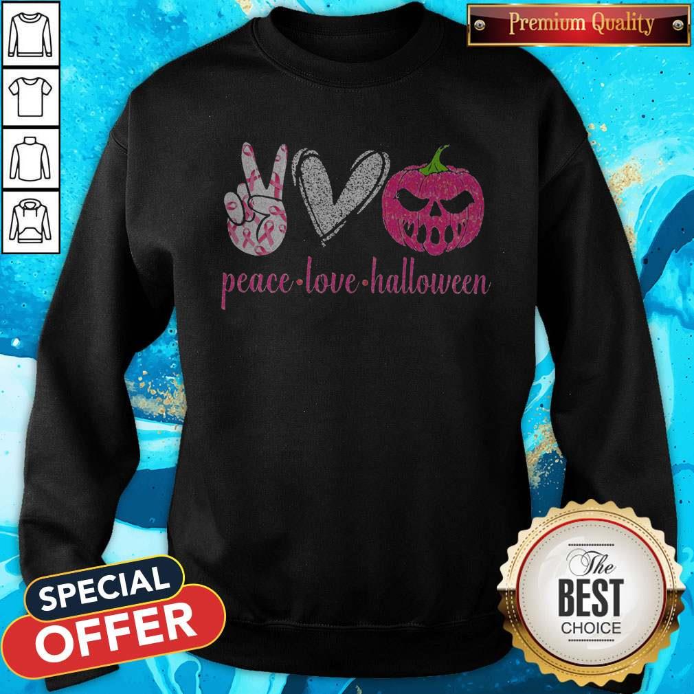 Official Peace Love Halloween Diamond Shirt - Image 4