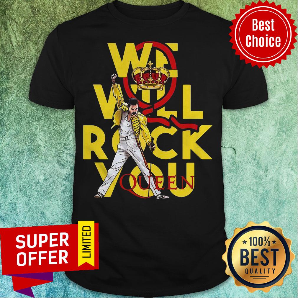 Top Freddie Mercury We Will Rock You Queen Crown Shirt