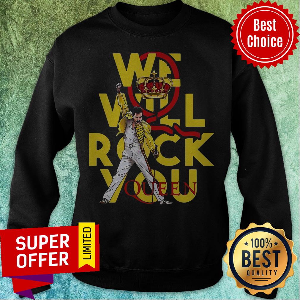 Top Freddie Mercury We Will Rock You Queen Crown Shirt - Image 5