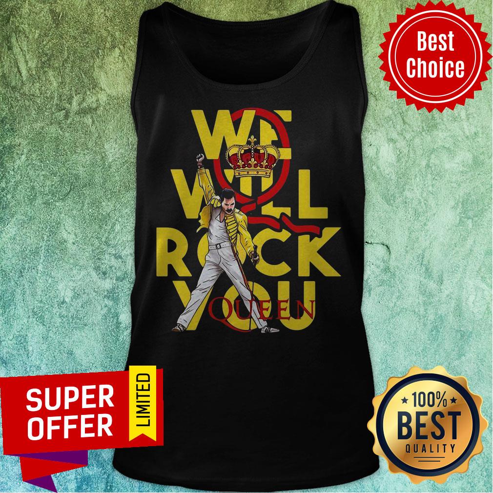 Top Freddie Mercury We Will Rock You Queen Crown Shirt - Image 4