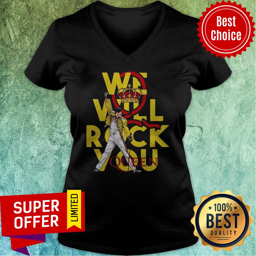 Top Freddie Mercury We Will Rock You Queen Crown Shirt - Image 3