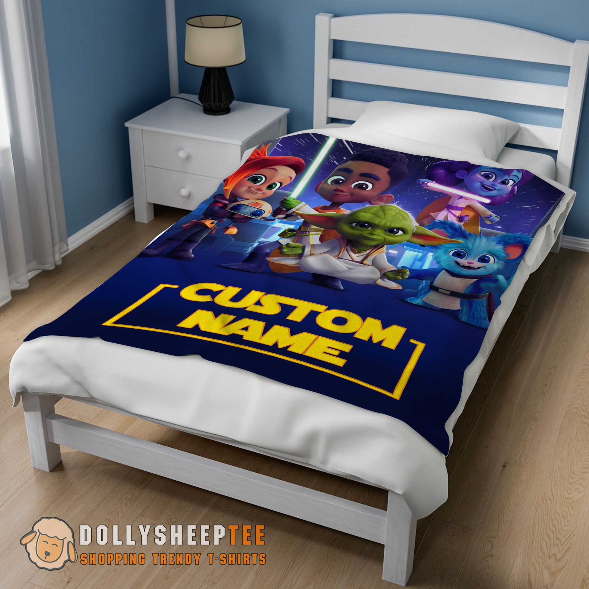 Hot Cute Cartoon Star Wars Young Jedi Adventures Blanket Fleece Customized Blanket - Image 2