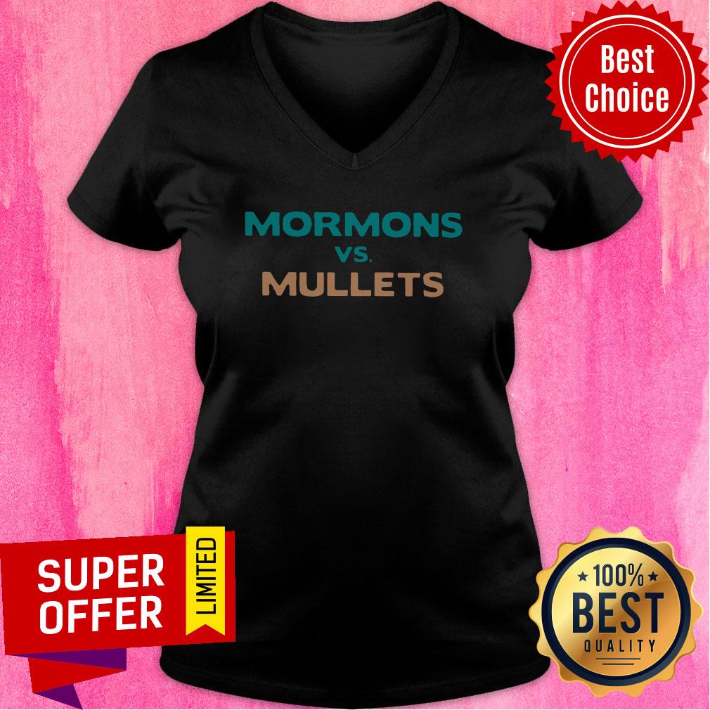Funny Mormons vs Mullets Shirt - Image 3