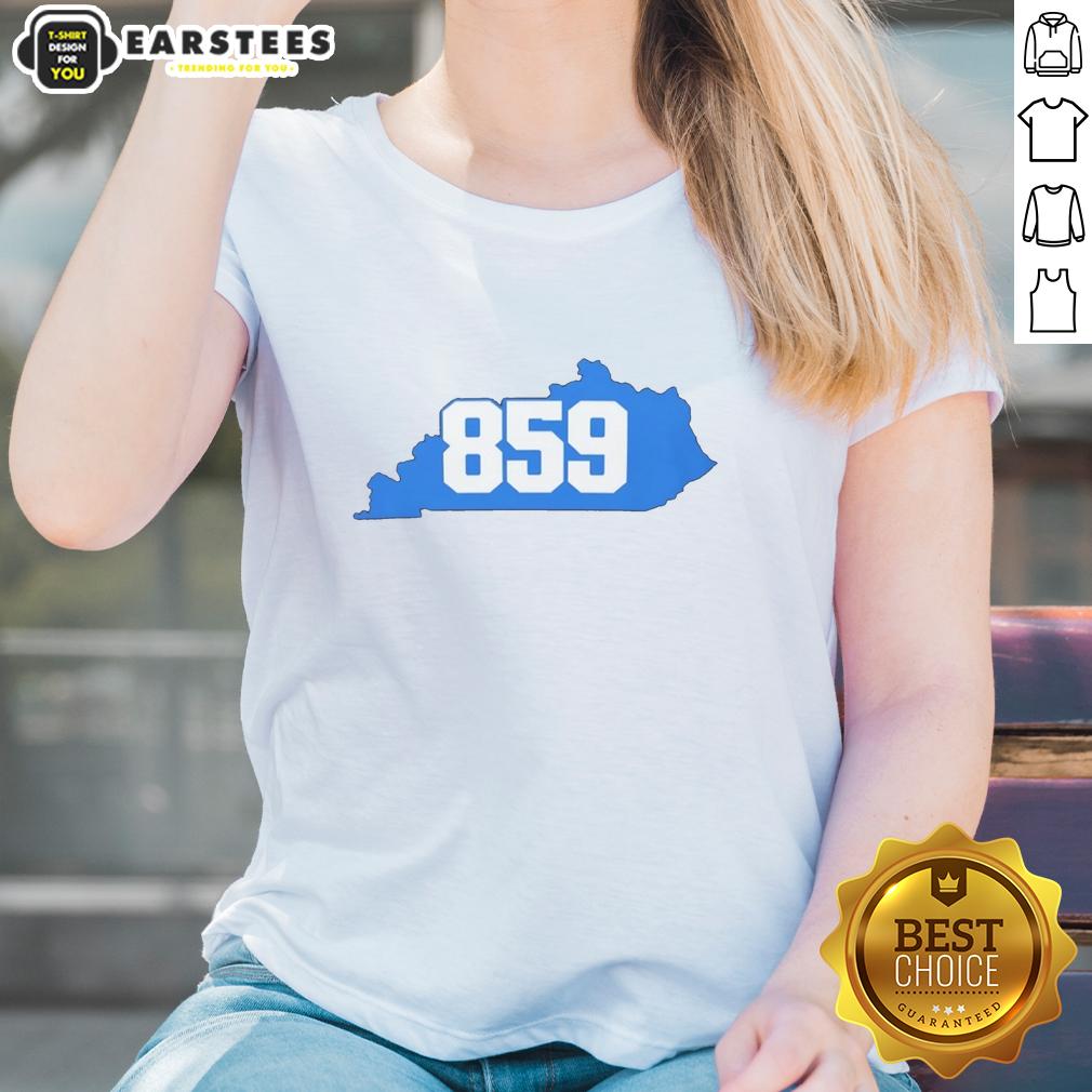 Nice Bluegrass Area 859 Kentucky T-Shirt - Image 3