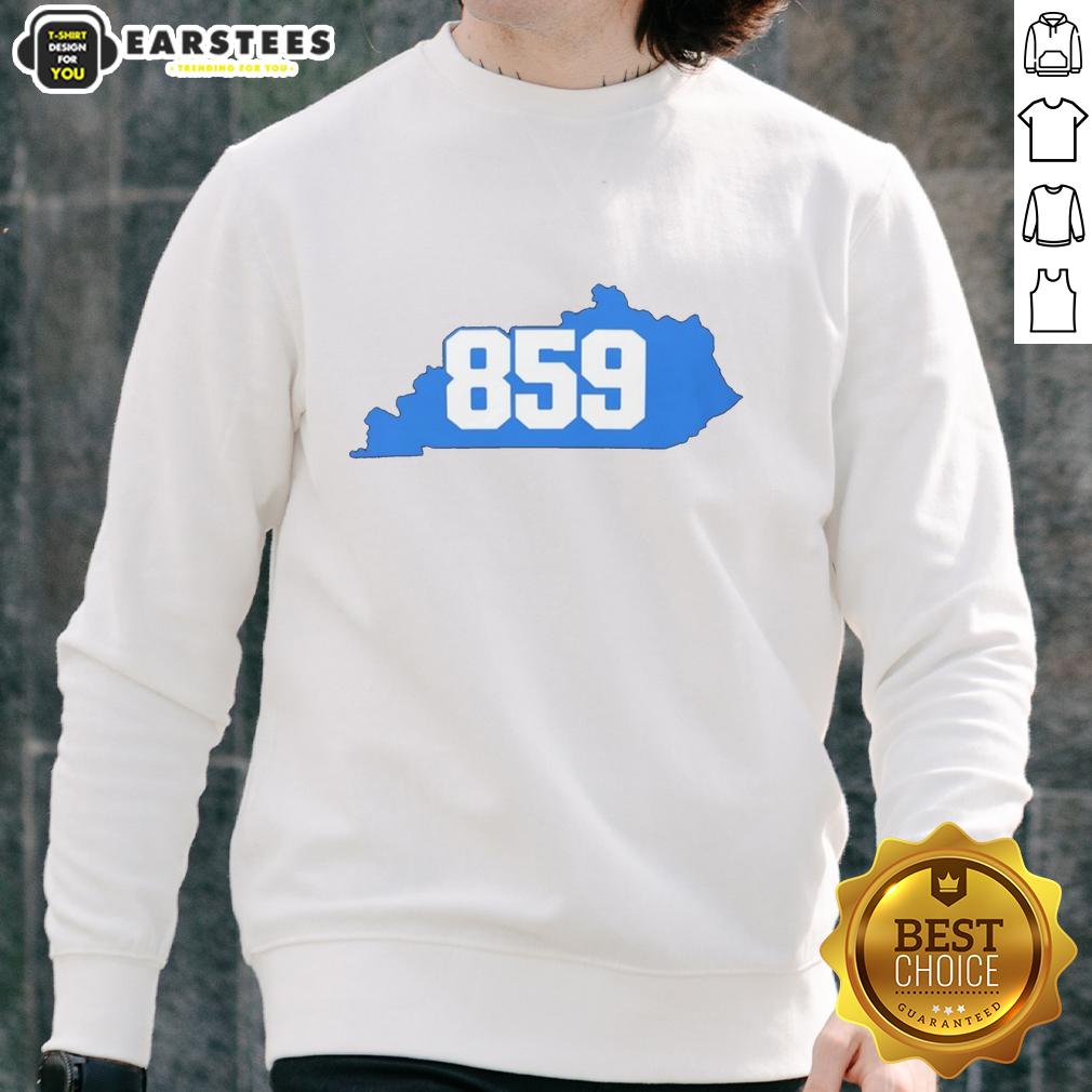 Nice Bluegrass Area 859 Kentucky T-Shirt - Image 5