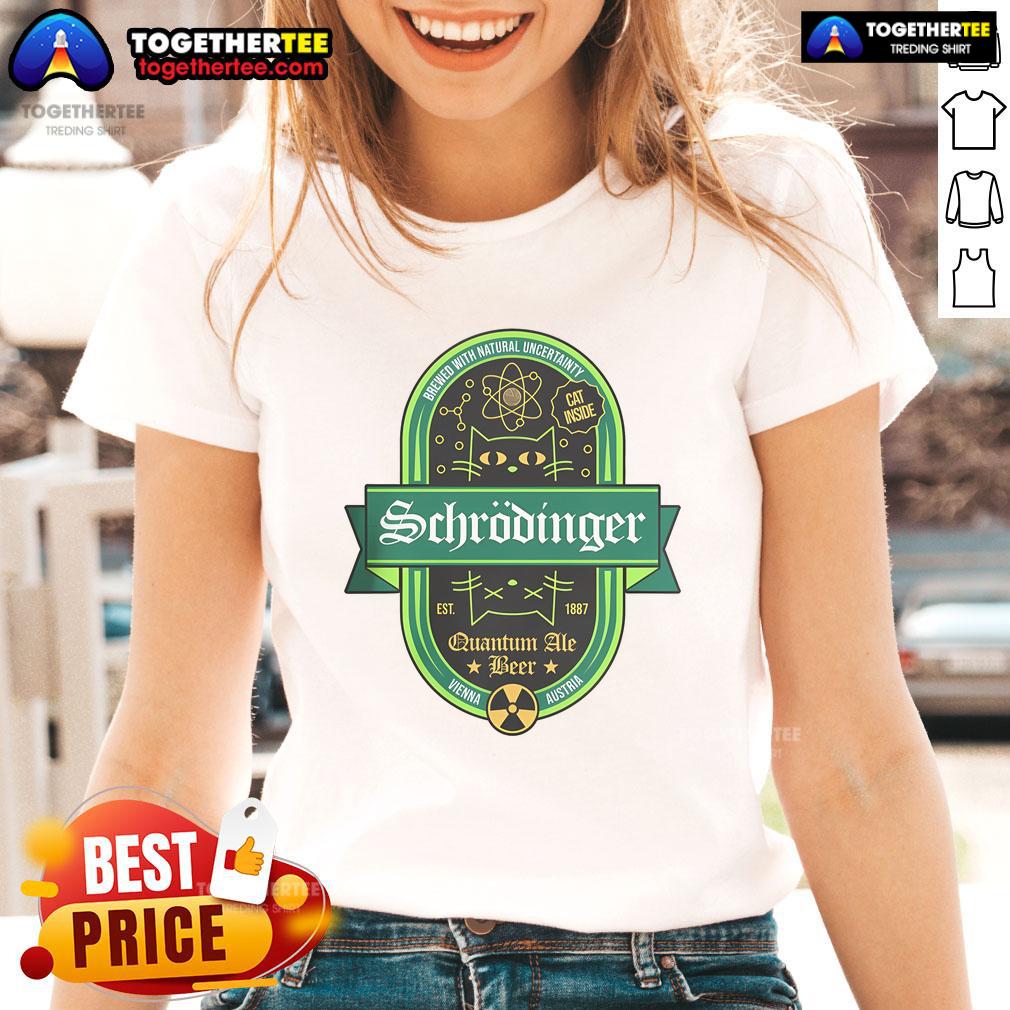Premium Schrodinger Quantum Ale Beer Cat T-Shirt - Image 3