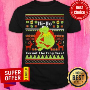 Awesome Hi Ho Kermit The Frog Here Christmas Shirt