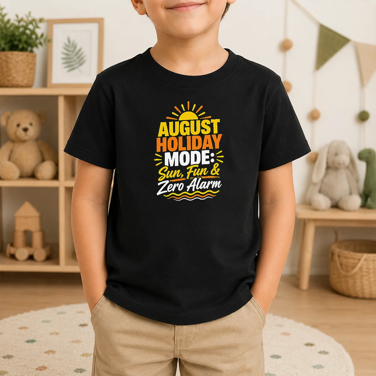 Nice Top August Holiday Typography With Fun Summer Vibes Shirt - Image 9