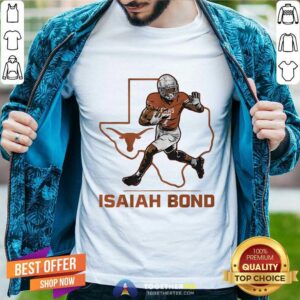 Premium Texas Football Isaiah Bond State Star T-Shirt
