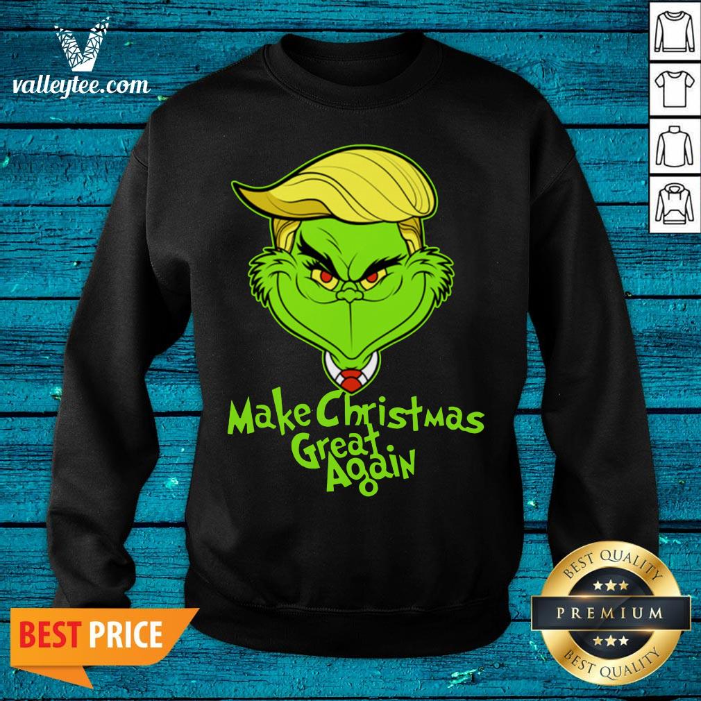 Good Grinch Trump Make Christmas Great Again Shirt - Image 2