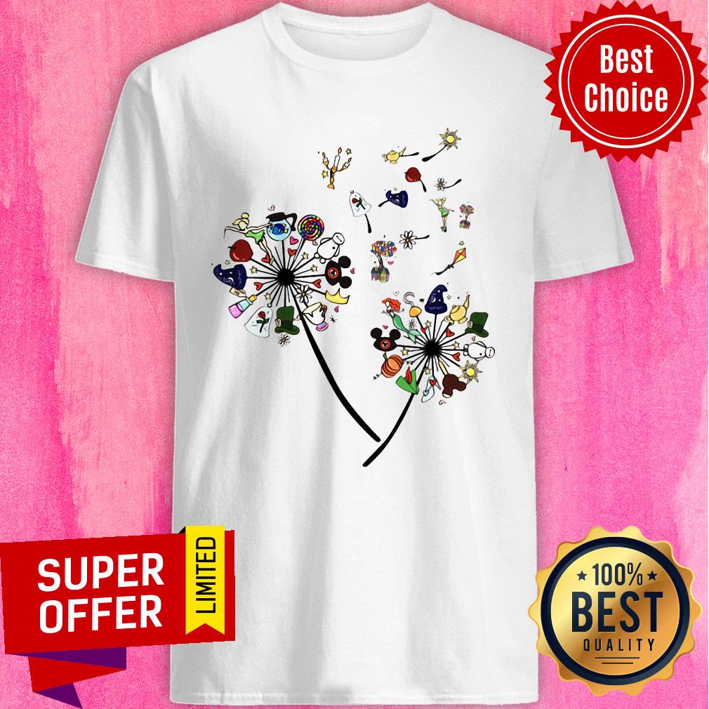 Top Cartoon Dandelion Flower Shirt