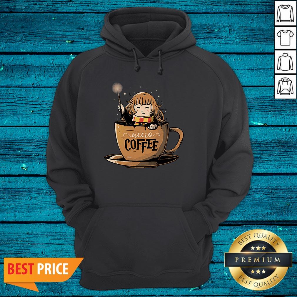 Nice Hermione Accio Coffee Shirt - Image 3