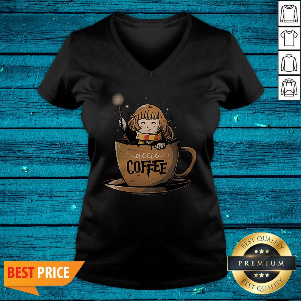 Nice Hermione Accio Coffee Shirt - Image 4