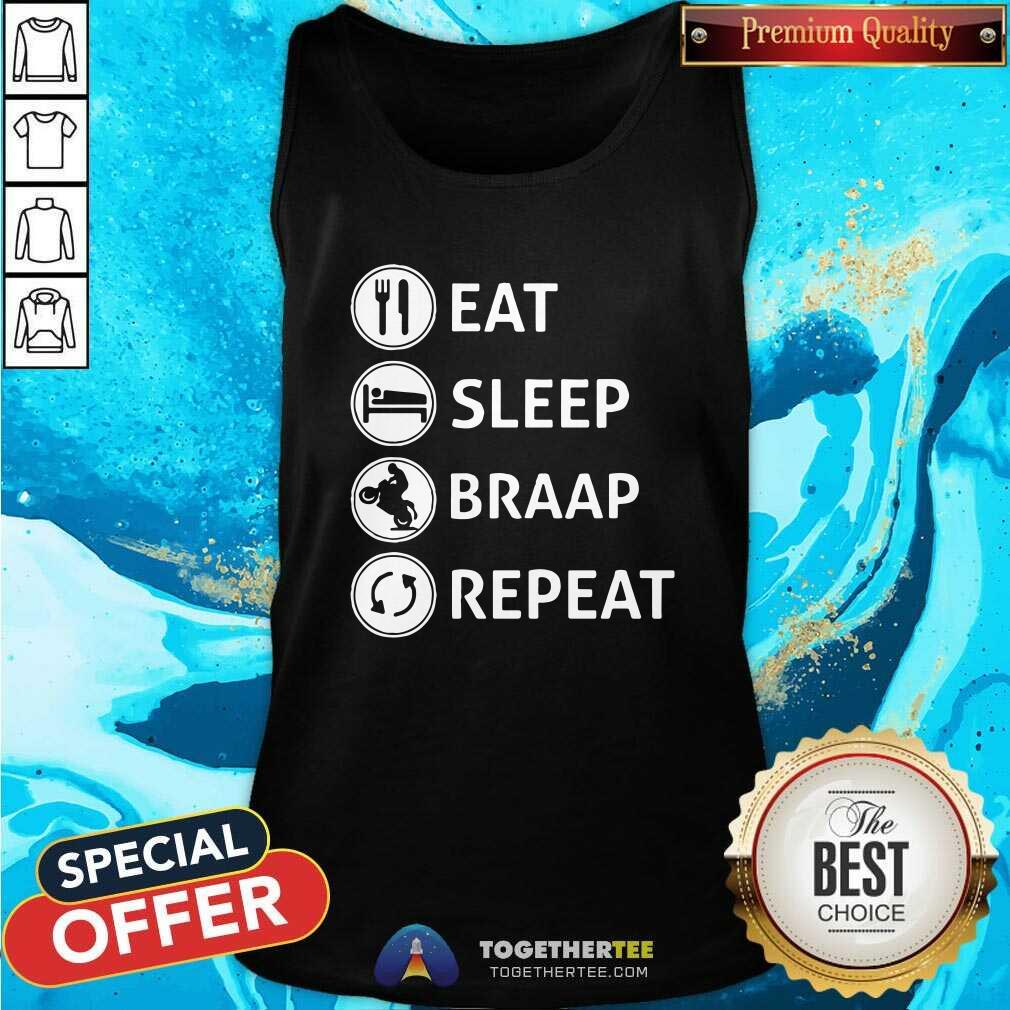 Pretty Eat Sleep Braap Repeat Shirt - Image 3