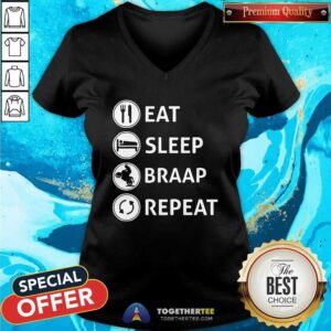 Alternative view of Pretty Eat Sleep Braap Repeat Shirt