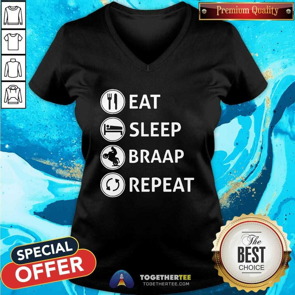 Pretty Eat Sleep Braap Repeat Shirt - Image 2