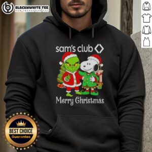 Alternative view of Awesome Sam's Club X Grinch And Snoopy Merry Christmas T-Shirt