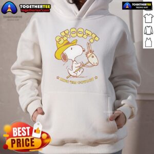 Alternative view of Nice Snoopy Ride Em Cowboy Retro T-Shirt