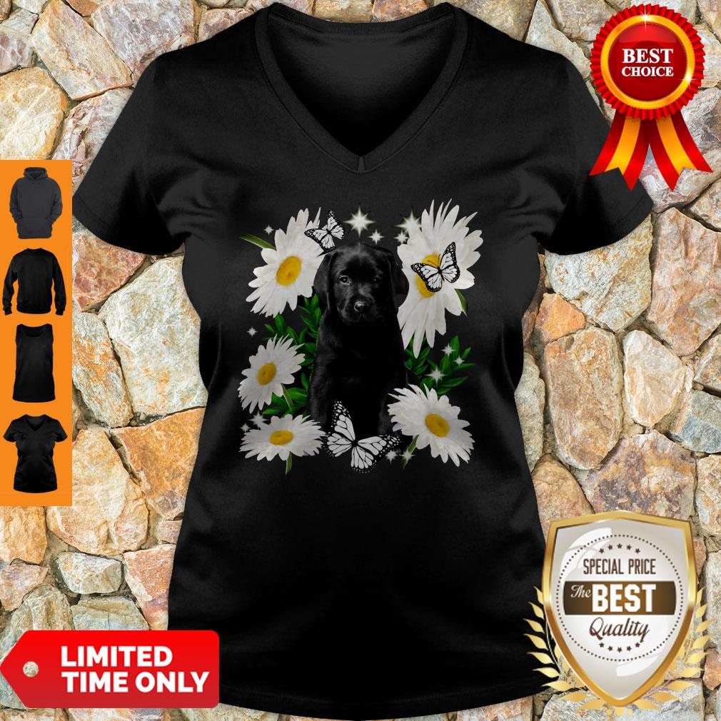 Official Black Labs Daisy Flower Classic Shirt - Image 3