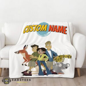 Alternative view of Good Nice Wild Kratts Characters Blanket Fleece Customized Blanket