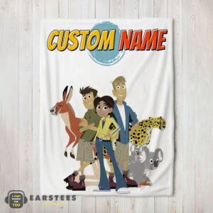 Good Nice Wild Kratts Characters Blanket Fleece Customized Blanket