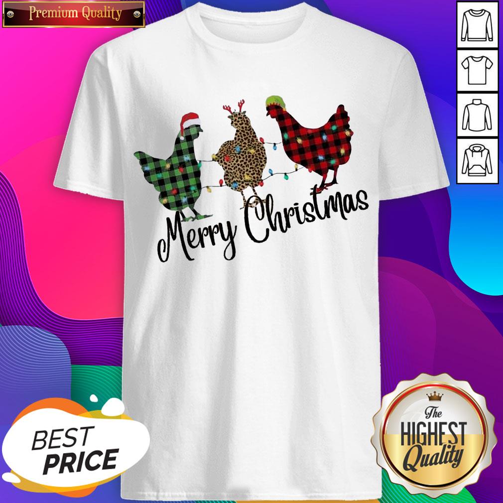 Top Santa Chicken Pajama Merry Christmas 2020 Shirt