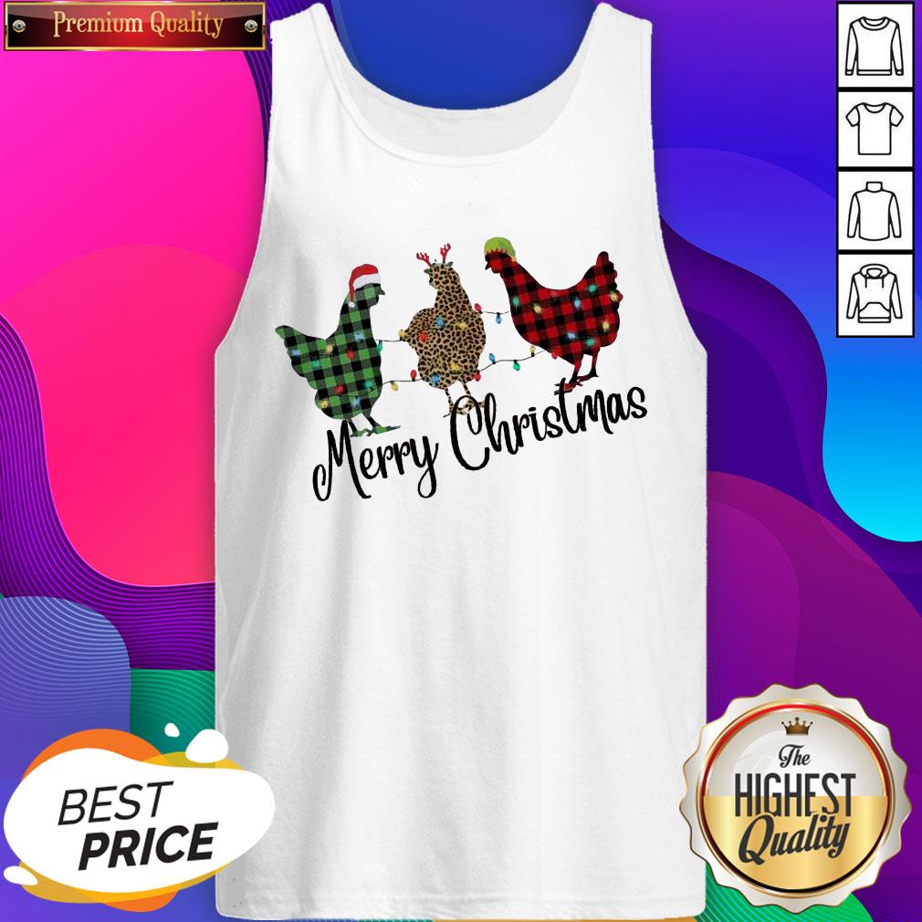 Top Santa Chicken Pajama Merry Christmas 2020 Shirt - Image 3