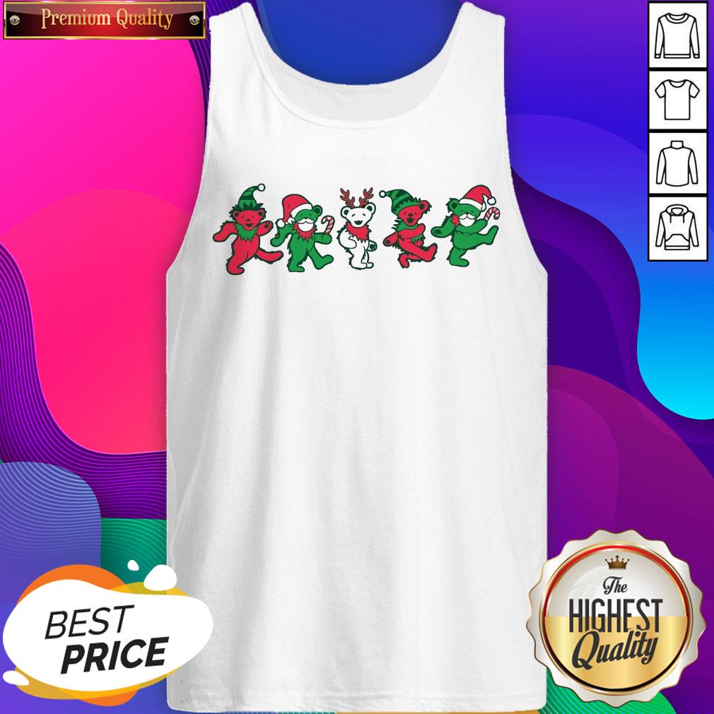 Wonderful Grateful Dead Bears Christmas Shirt - Image 4