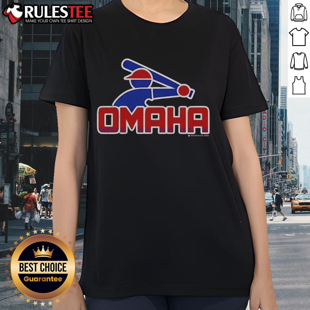 Awesome Omaha Retro College Baseball T-Shirt - Image 3