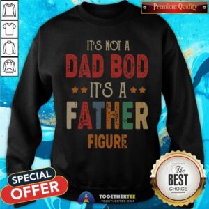 Alternative view of Colorful It's Not A Dad Bod It's A Father Figure Shirt