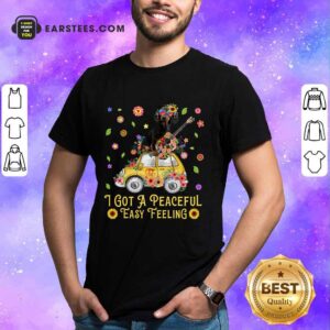 Pretty Sunflower Dachshund I Got A Peaceful Easy Feeling Shirt