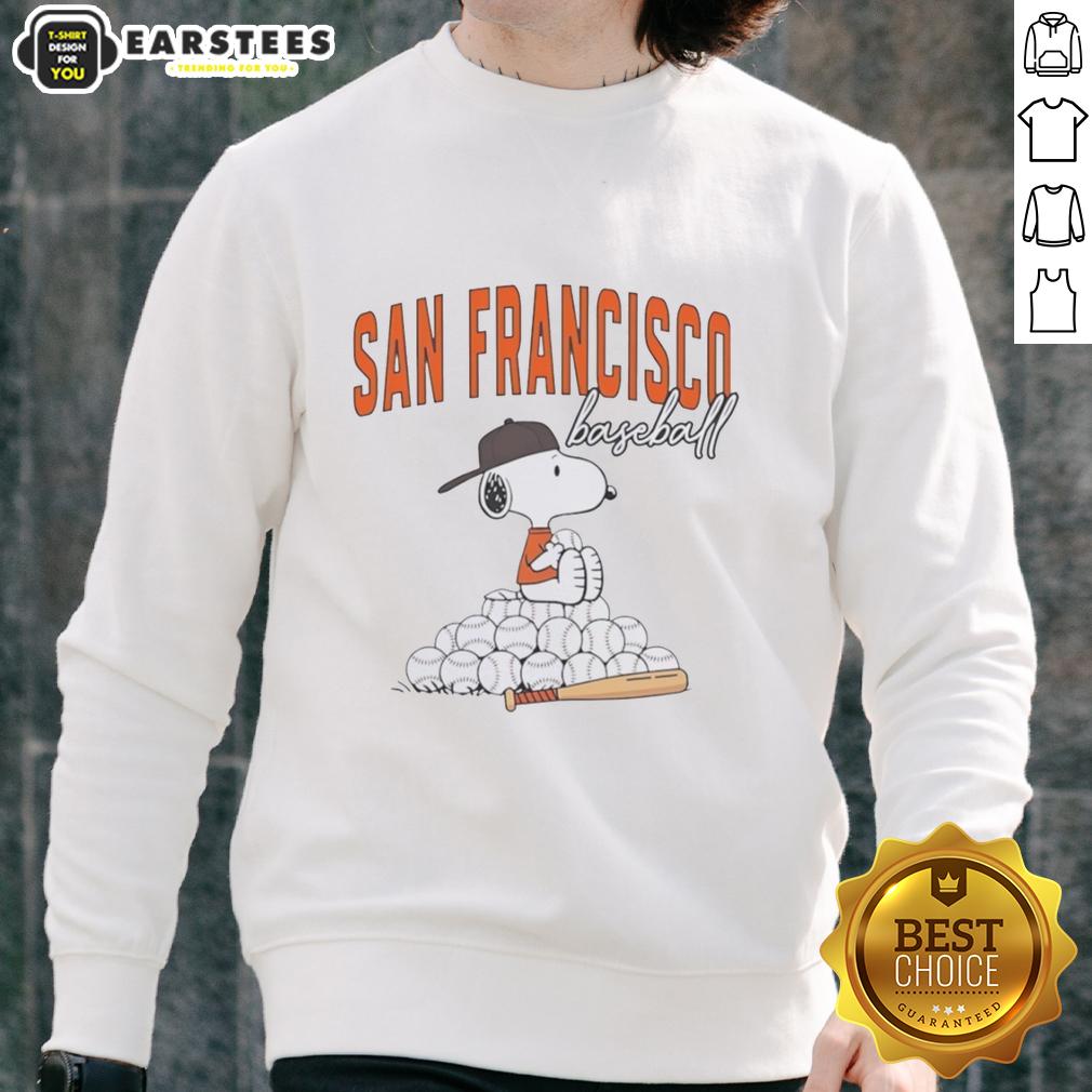 Nice Snoopy San Francisco Giants Baseball T-Shirt - Image 5