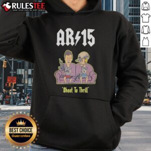 Alternative view of Funny Beavis And Butthead AR 15 Shoot To Thrill Sofa T-Shirt
