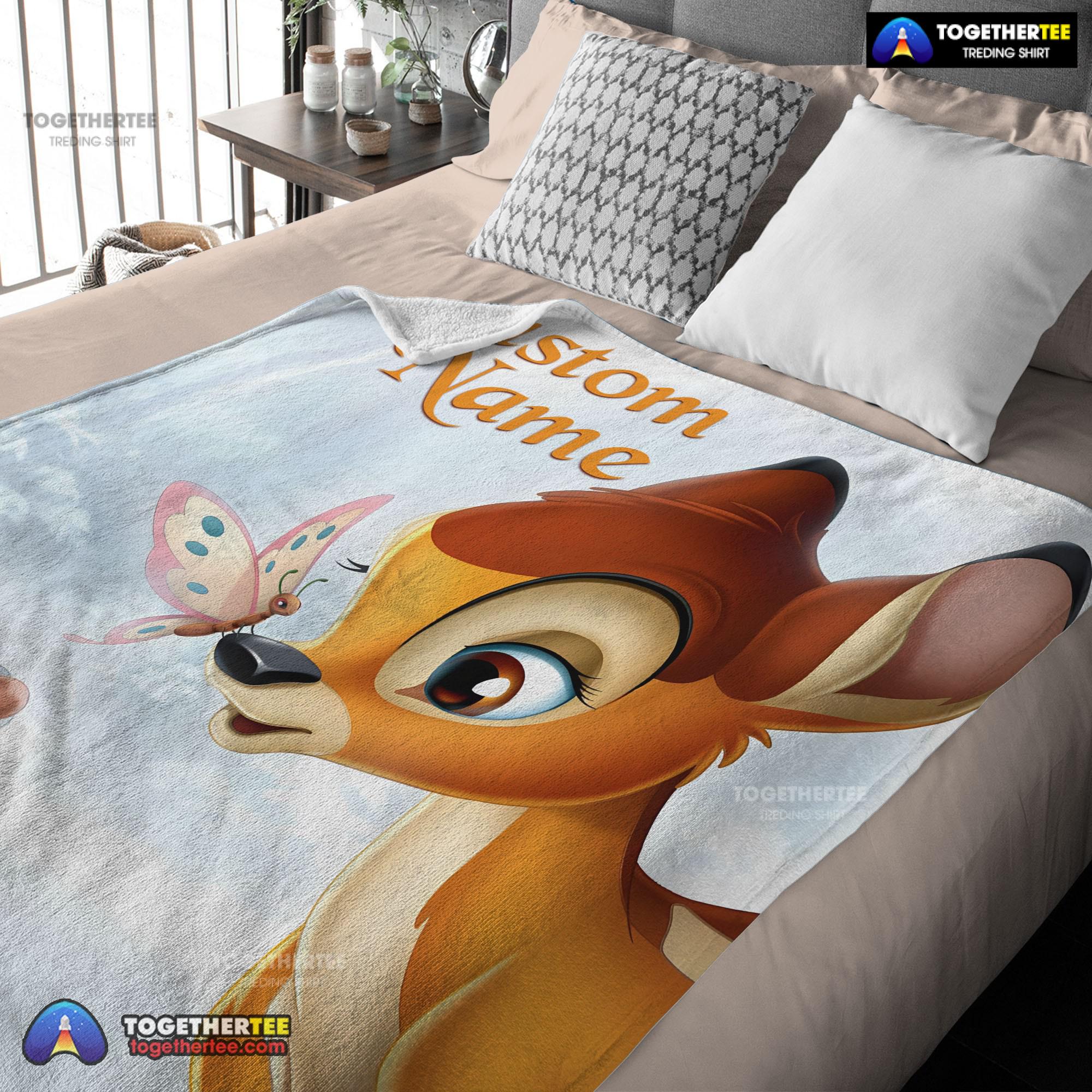 Official Disney Bambi And Thumper Blanket Fleece Customized Blanket - Image 3