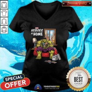 Alternative view of Good Marvel Heroes At Home Hulk Shirt