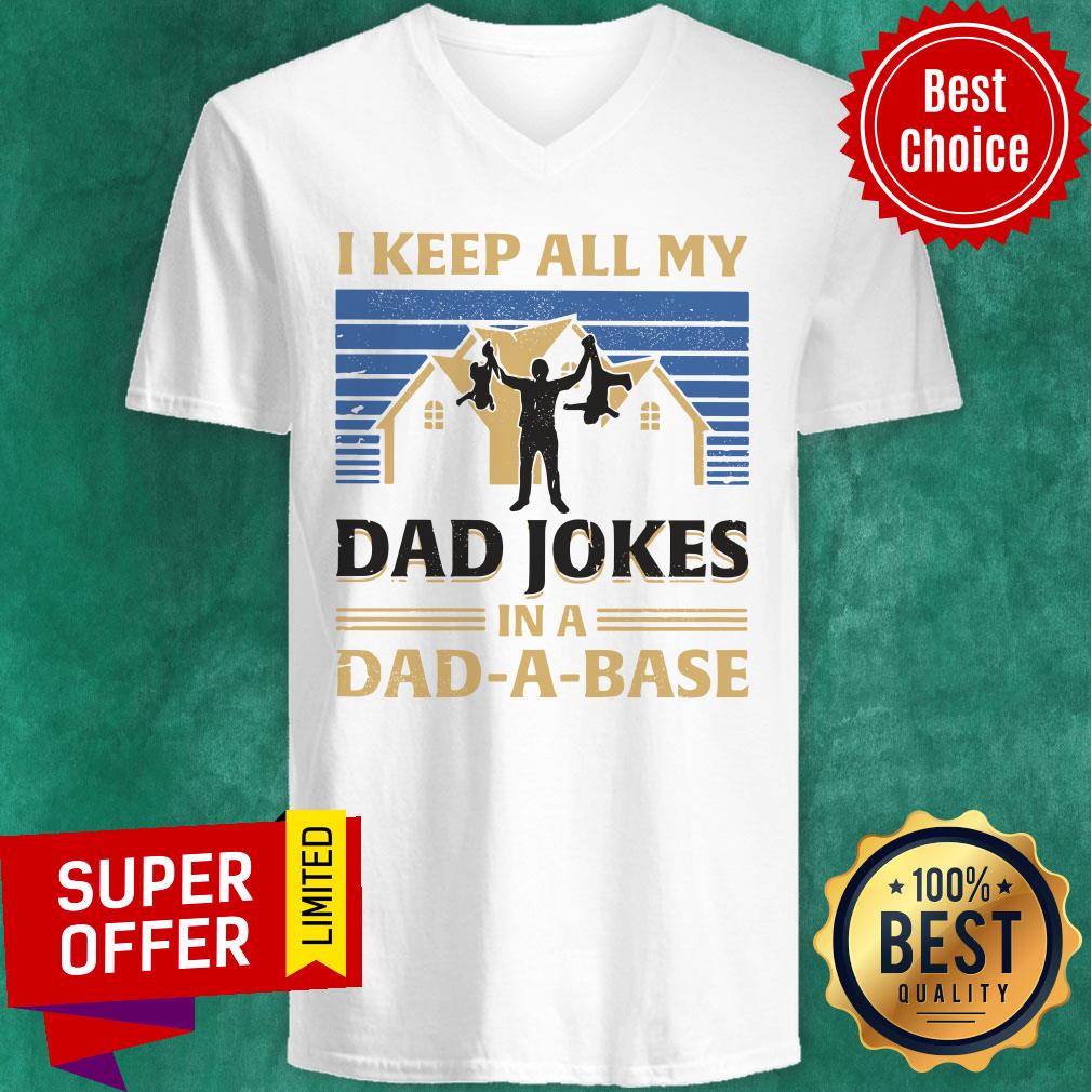 House I Keep All My Dad Jokes In A Dad-A-Base Shirt - Image 2